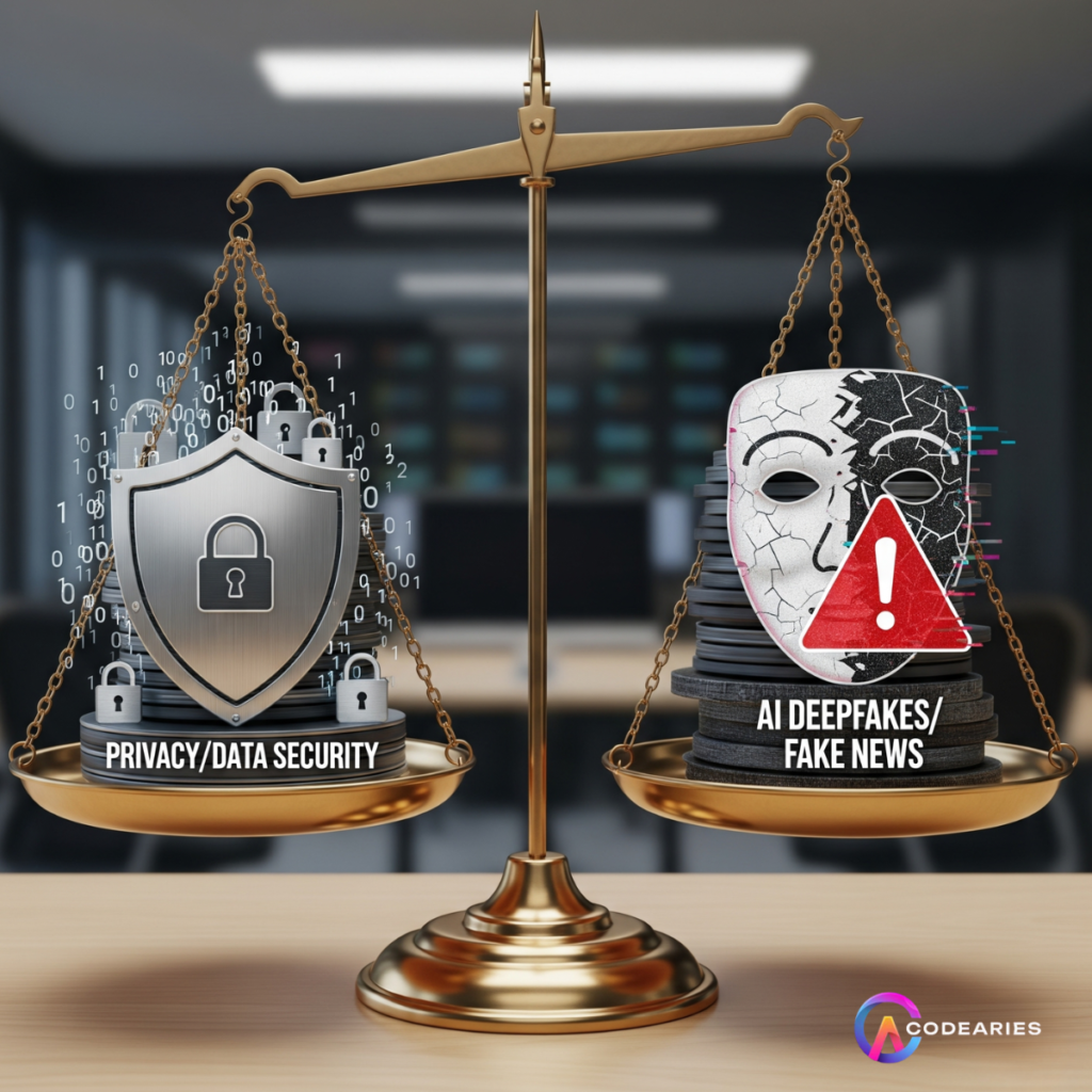 PRIVACY OR DATA SECURITY VS AI FAKE NEWS OR DEEPFAKE