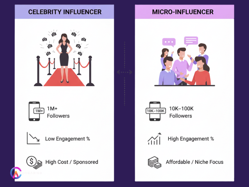 Celebrity vs Micro Influencer