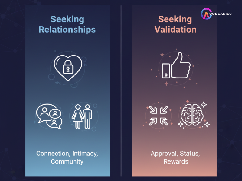 Seeking Relationship or Seeking Validation