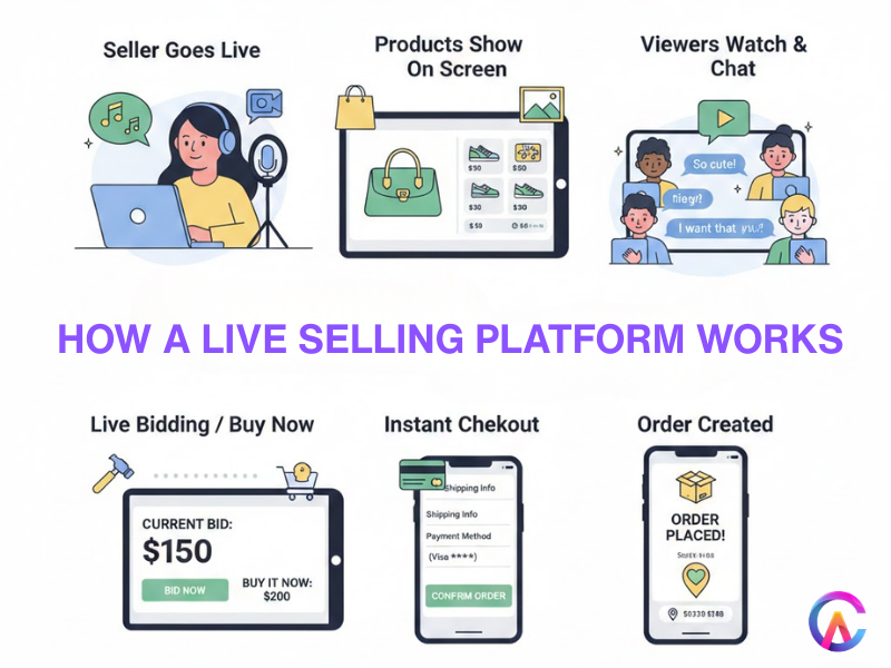 How A Live Selling Platform Works