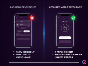 Bad and Optimized mobile experience